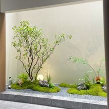 高端仿真馬醉木玄關樓梯櫥窗室內裝飾真假樹干綠植軟裝組合景觀樹