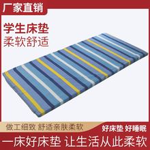 廠家批發定制學校學生宿舍用海綿乳膠硬脂棉熱絨棉床墊一手貨源
