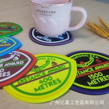 定制PVC軟膠杯墊滴膠餐墊廣告促銷禮品杯墊咖啡隔熱防滑墊