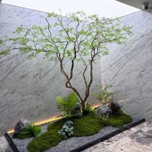羽毛楓葉樹仿真綠植高端馬醉木室內假樹商場櫥窗大型仿生植物景觀