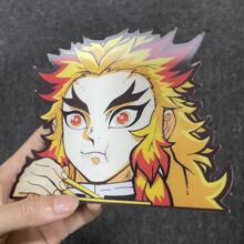 批發3D漸變車貼鬼滅之刃多款動漫幻術貼紙冰箱貼原創款式冰箱貼