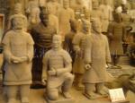 供应仿古工艺品、商务礼品、兵马俑 收藏品 仿秦俑 跪射俑 驭手俑