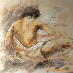 批发手绘抽象装饰人体油画YYDX-ZSRW0180