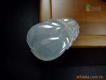 蛋清冰地缅甸玉翡翠挂件 天然A货翡翠玉器