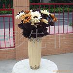 干花绢花仿真花,欧式2叉太阳花,向日葵