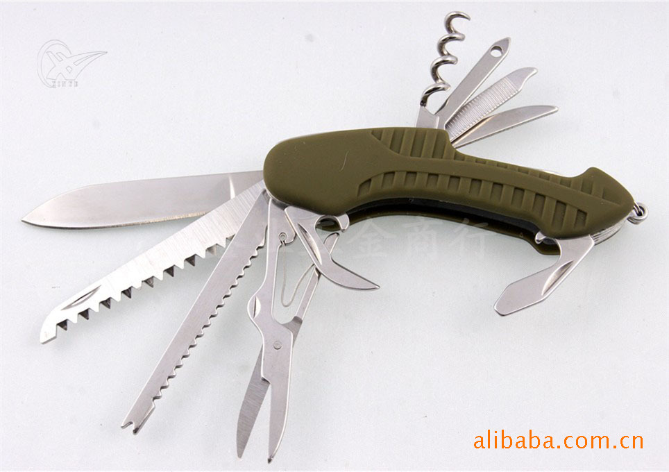 多功能不锈钢胶片军刀户外野营工具广告促销礼品小刀kg5011pr