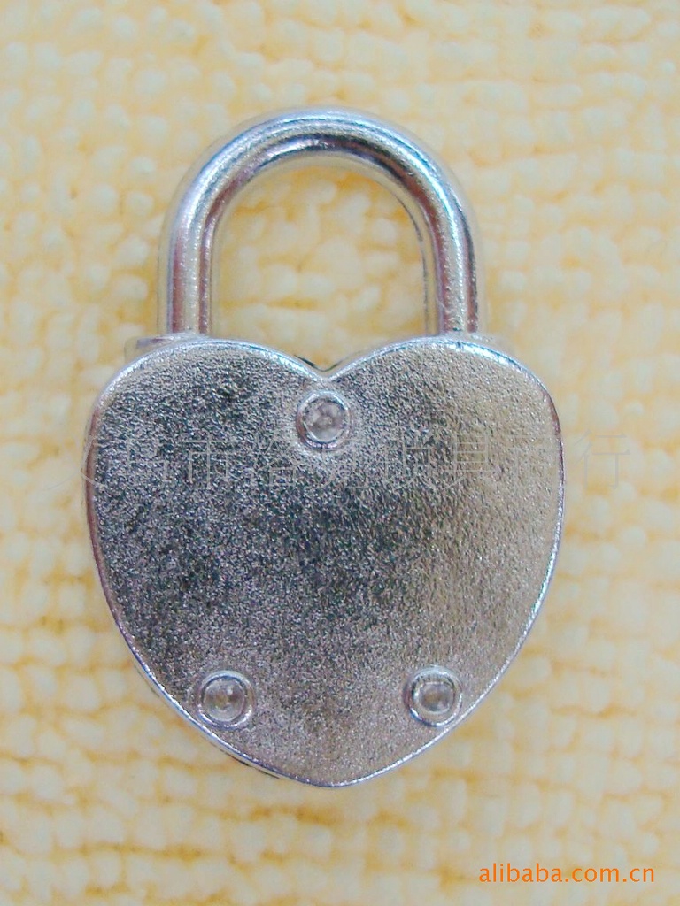 心形锁文具锁挂锁(可用于日记本,储蓄罐,箱包)