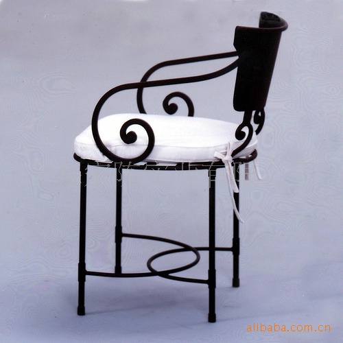 出口工艺 花园锻打铁艺休闲椅子