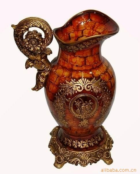 古典手绘陶瓷花瓶 欧式工艺品家居装饰品摆设摆件