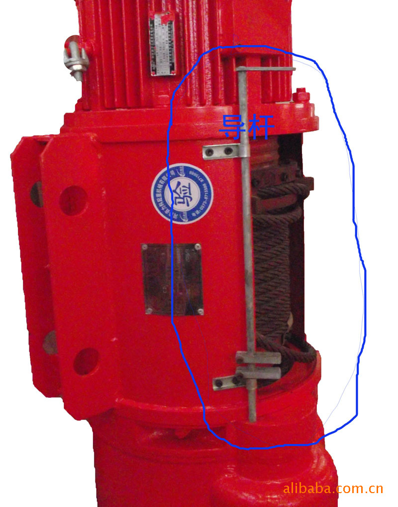 鋼絲繩電動葫蘆由斷火限位器聯接 限位杆組成上下限位部分.