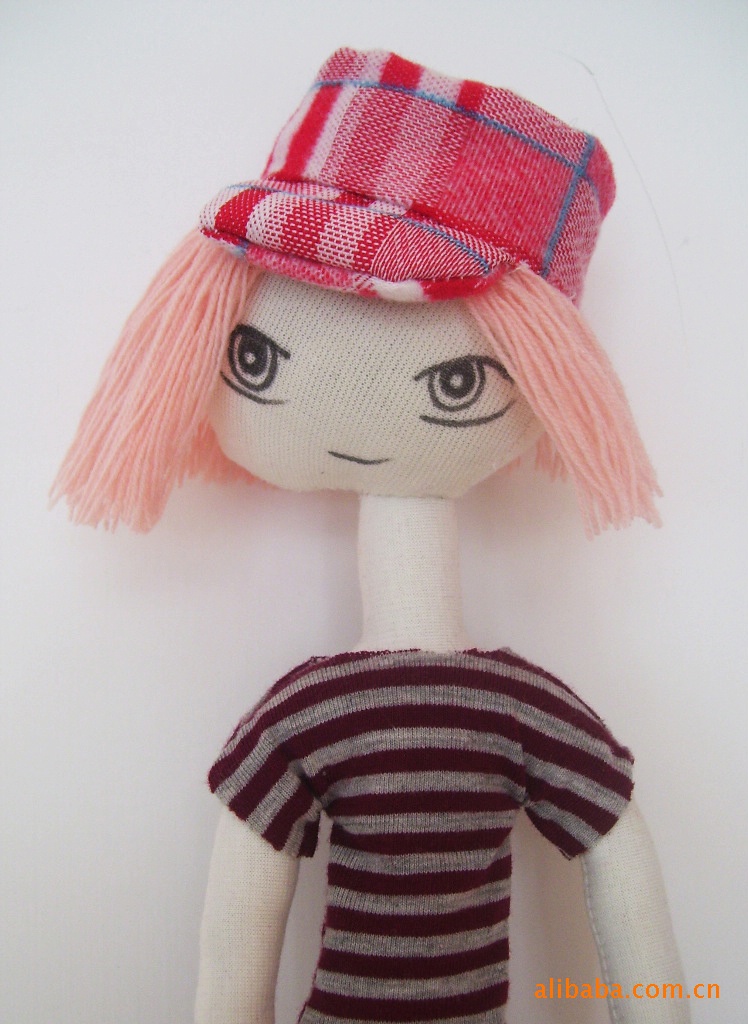 时尚娃娃 布艺人偶 车饰 家居摆件 节日礼物