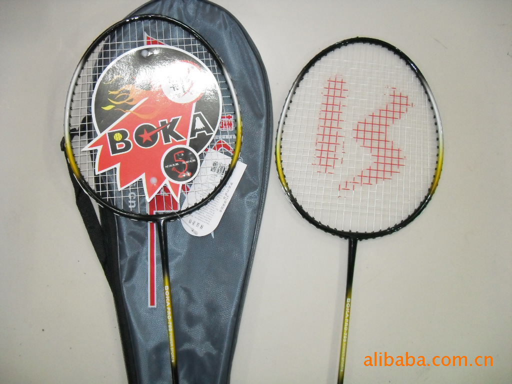 博卡705体质铁合金一体减震羽毛球拍