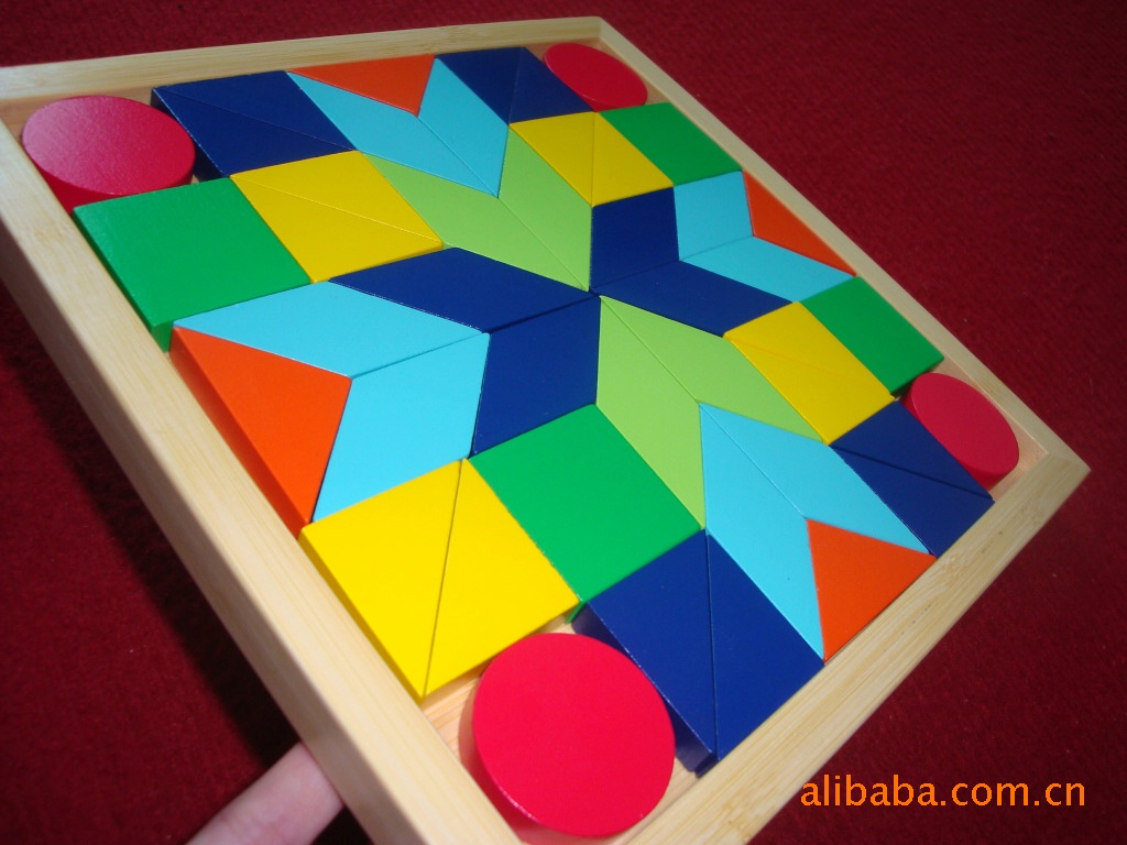 供应竹制 木制玩具 婴幼儿多巧板