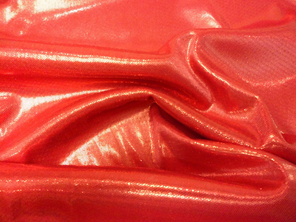 供应全涤针织烫金面料