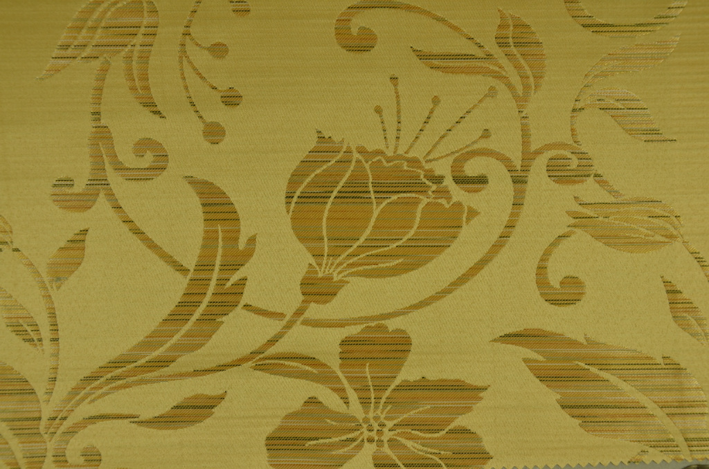 现货供应高档色织大提花缎纹沙发布料面料