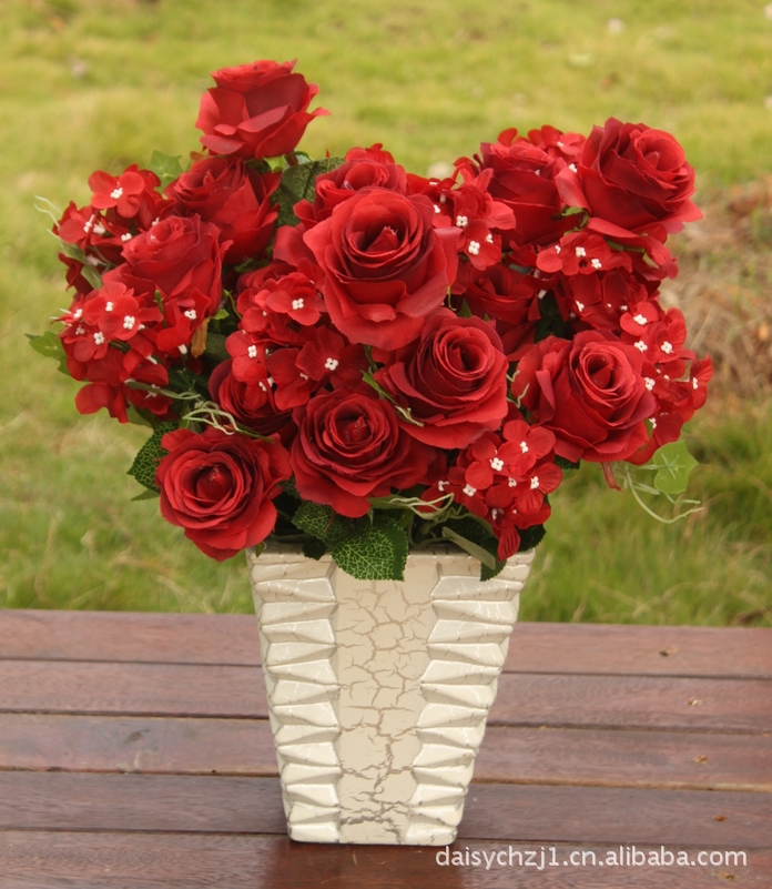 玫瑰,仿真玫瑰,绢花拱门引路插花】价格,厂家,图片,鲜花,花艺制品,张