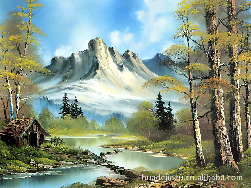 尚画艺术供应平镇市室内装饰纯手绘风景油画 量大优惠 质量保证