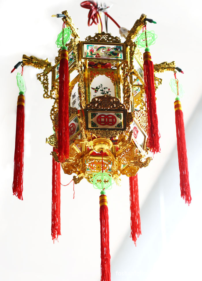 喜庆灯笼节日彩灯花灯批发 331金色走马灯/宫灯/圣诞节装饰彩灯