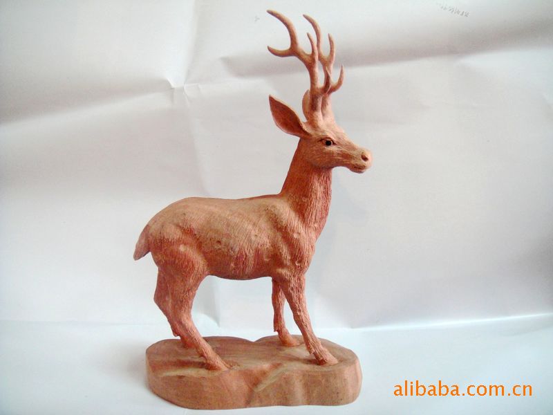 非洲花梨木雕刻 梅花鹿 家居摆挂饰 红木工艺品