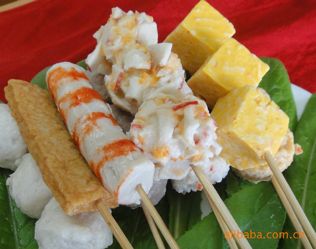 冷冻食品,(冷冻鱼糜制品,肉制品)黄金鱼板直销食品时尚火锅