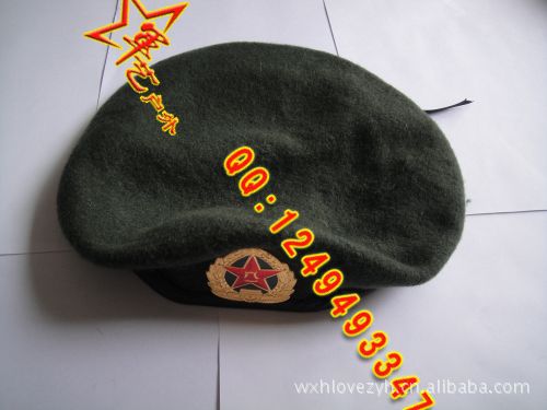 中国绿色贝雷帽图片