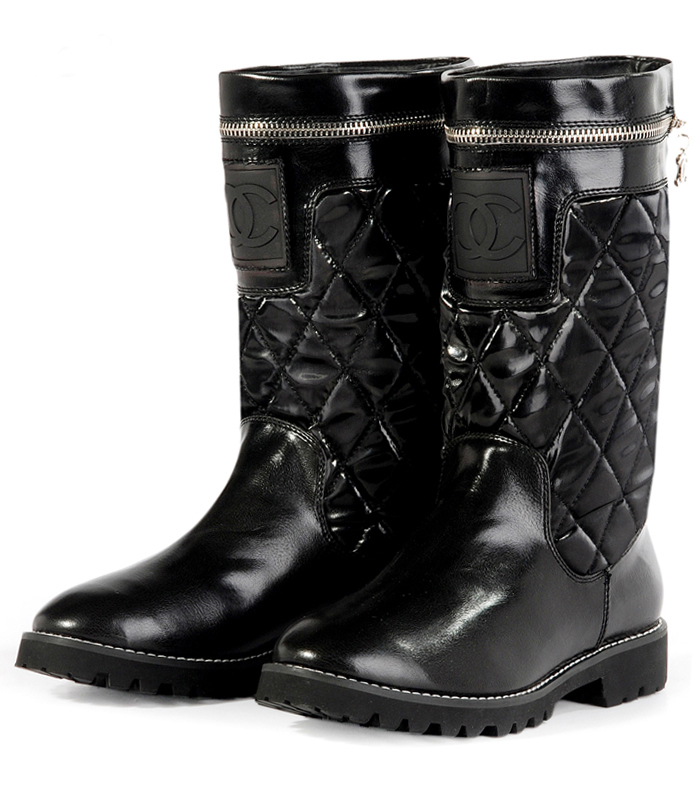 2011年简易搭配chanel中筒靴子 268.00,248.00,238.00元/双