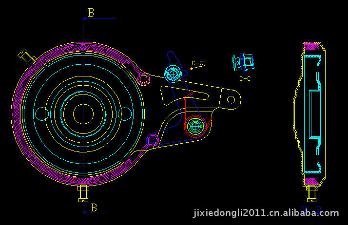 折叠自行车刹车配件 抱闸