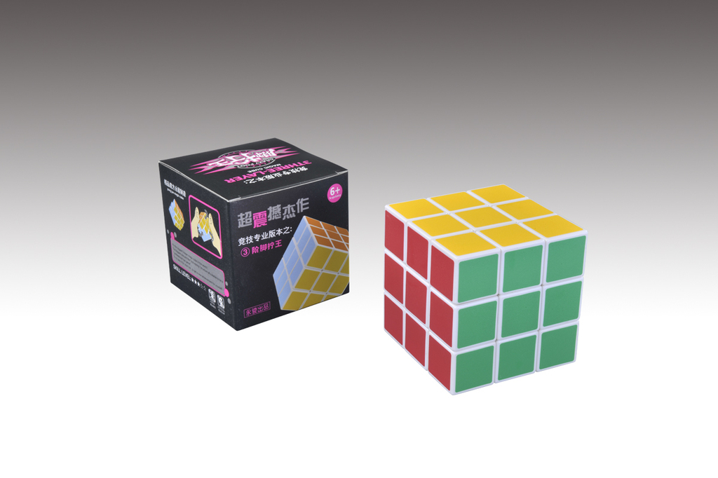 永骏玩具 脚拧王白色10公分三阶魔方 yj3402