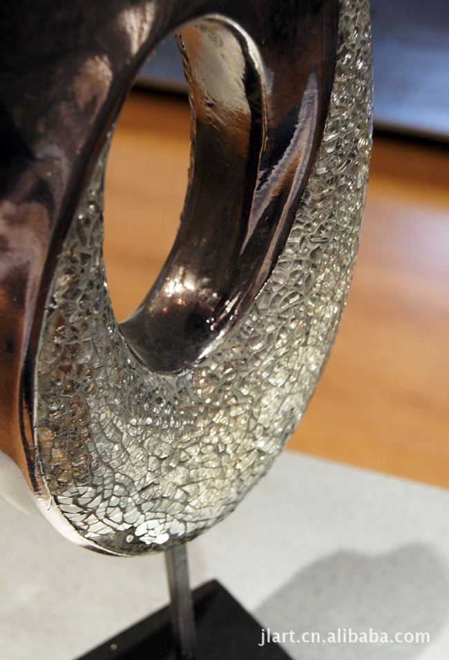 黑碎玻璃贴 装饰摆件 创意礼品 家居摆设 现代简约 客厅 饰品