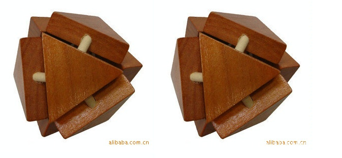 益智玩具成人益智玩具孔明锁益智玩具三角片锁yx874