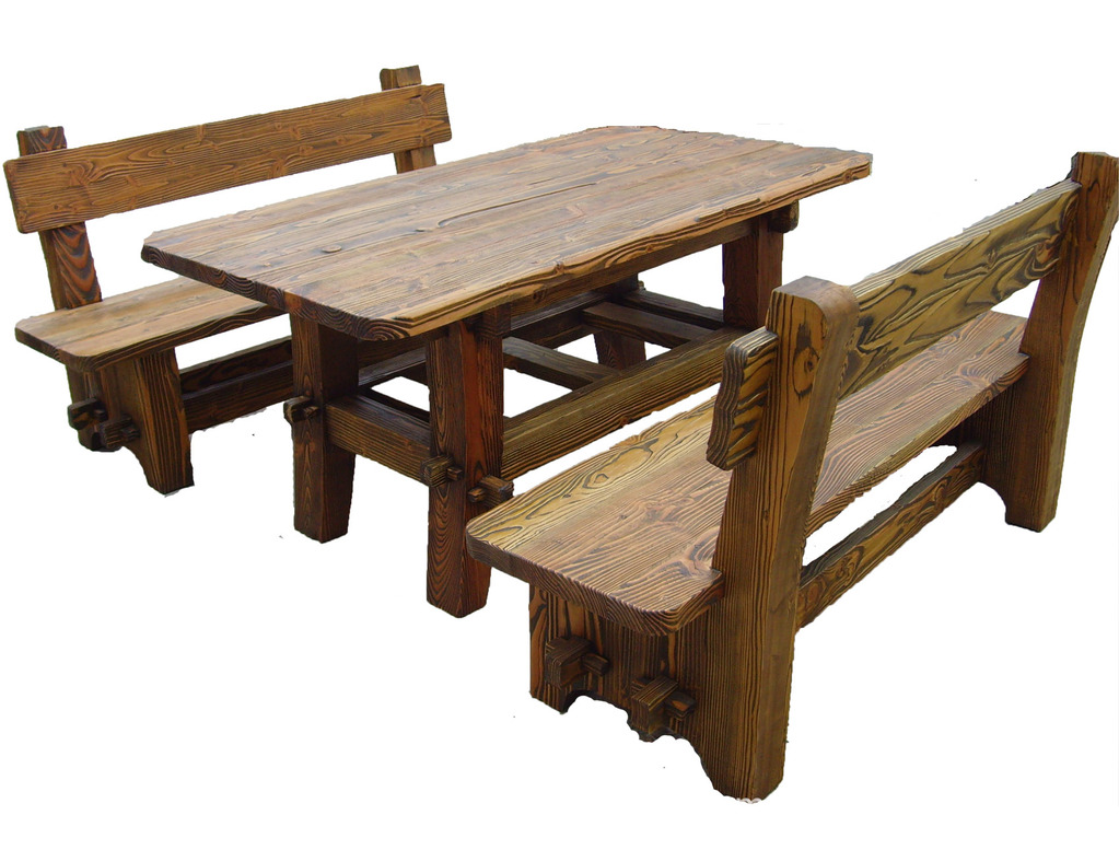 户外桌椅 户外仿古桌椅 碳化木桌椅 拉丝碳化桌椅 实木桌椅