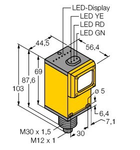 q45bb6dq5 漫反射模式傳感器,光電傳感器價格,圖爾克