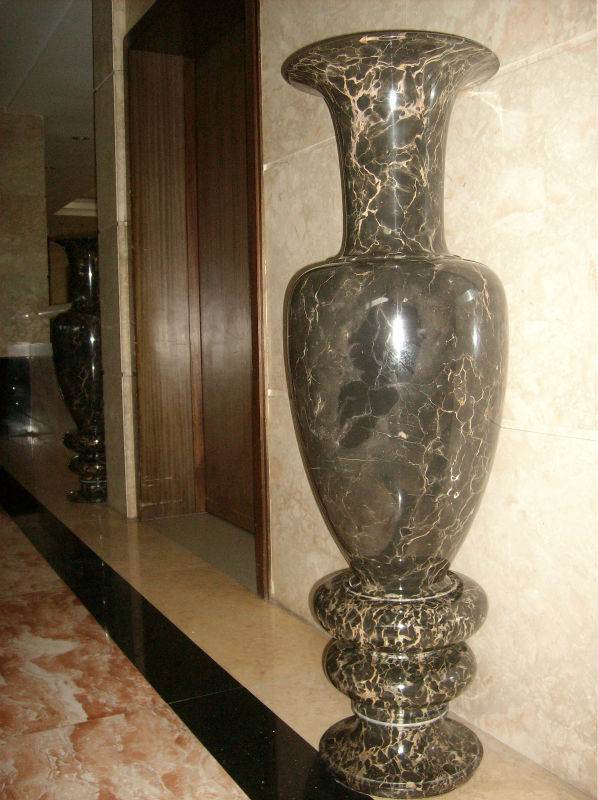 天然大理石,优质金线石尊贵花瓶大厅摆设艺术品