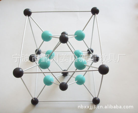 晶體結構模型-螢石氟化鈣模型