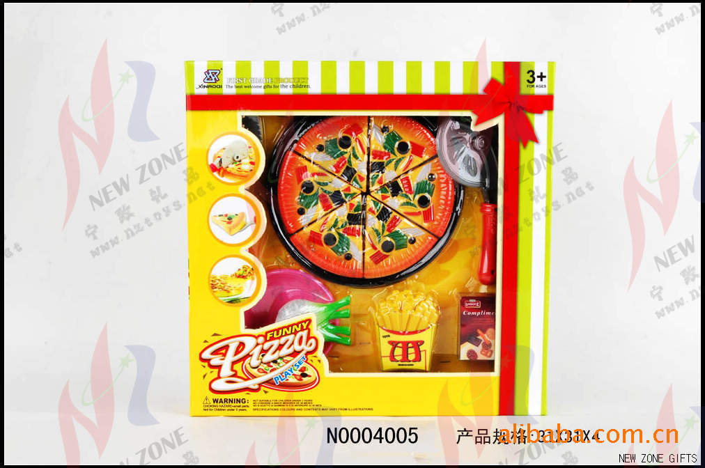 4001 16块食品筒装(小 16pcs funny food play set in barrel(small)
