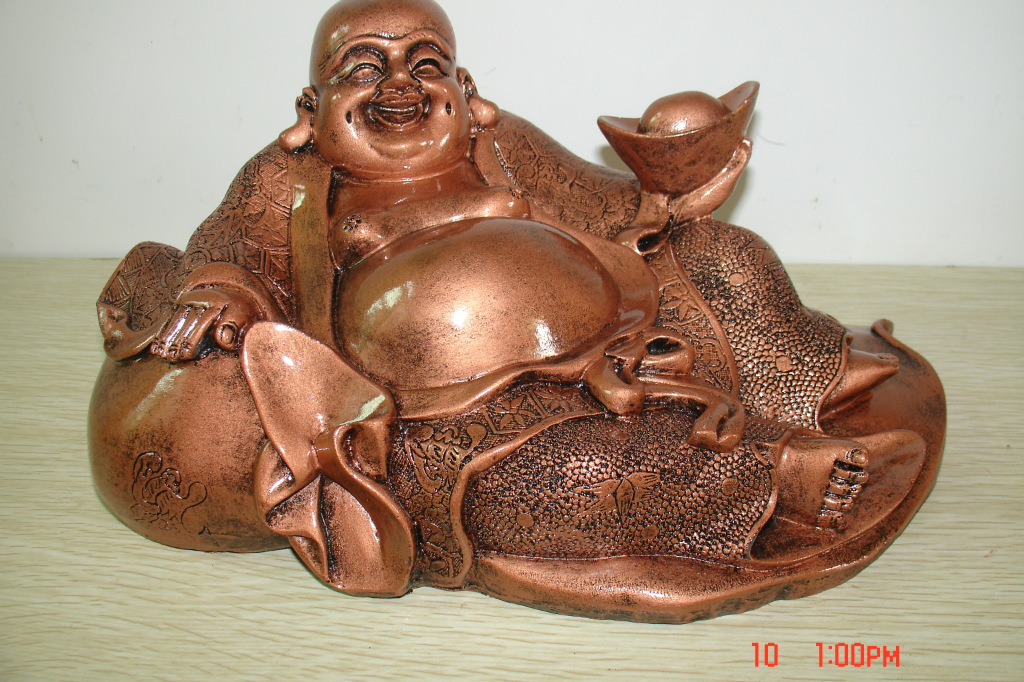 弥勒佛 招财弥勒 和气生财弥勒佛 笑佛 刷铜树脂像