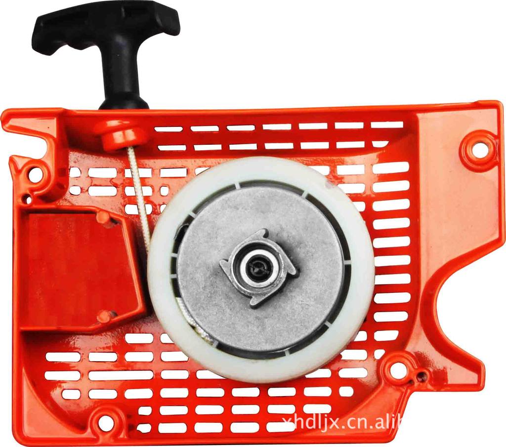 厂家供应各种型号油锯启动器油锯配件批发易启动加厚启动铁轴启动