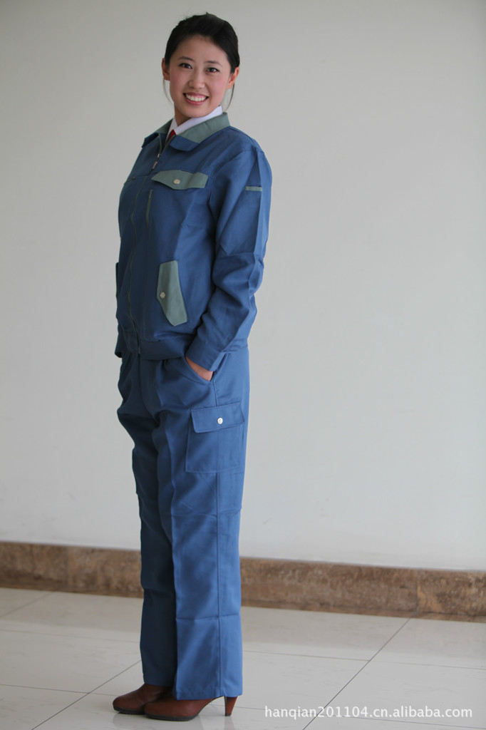 山东潍坊北京工装定做加工长袖制服呢工作服男女套装工厂服