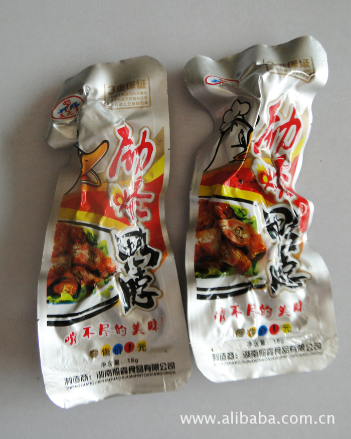 批发供应乡巴佬五香鸡脖 袋装优质鸡脖 长生鸡脖