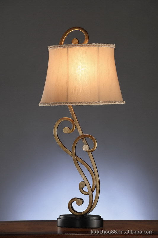 欧式落地灯 树脂铁艺地灯 布艺地灯特价