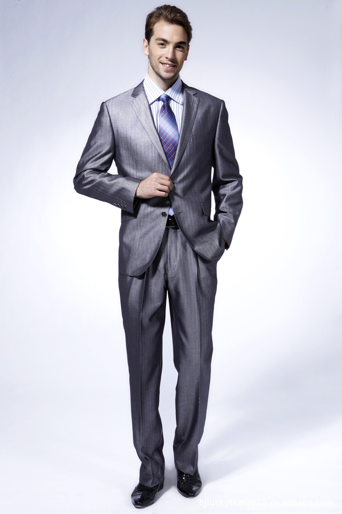 男士西服套装 修身 韩版 结婚.