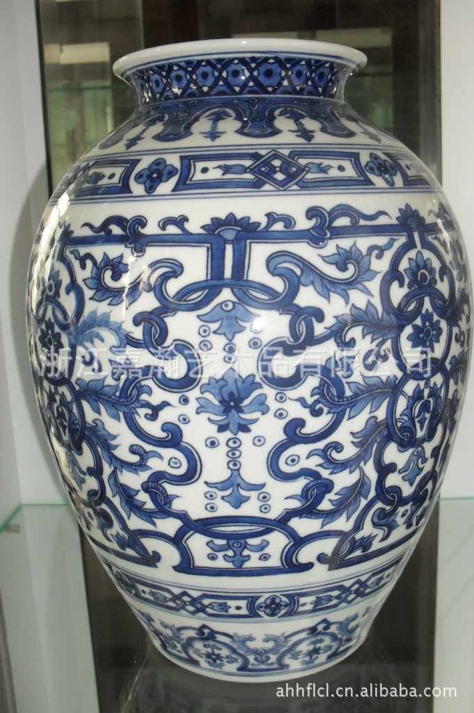 仿古 青花瓷 青花吉祥如意瓶 2000.00元/件