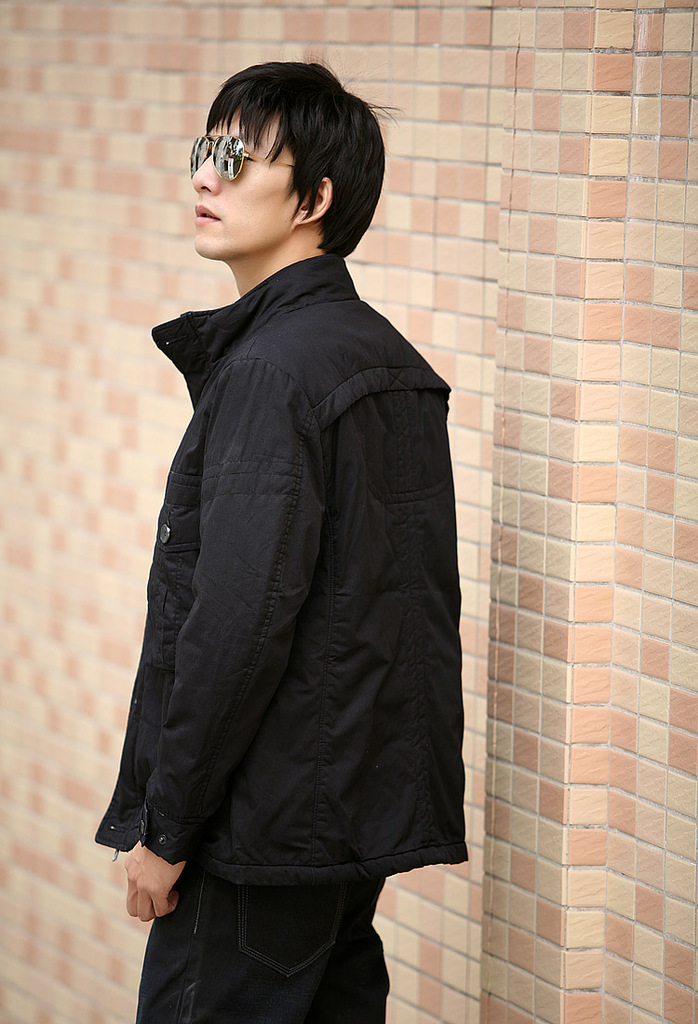 左岸全棉男装正品棉衣男装休闲棉服装立领外套19408061