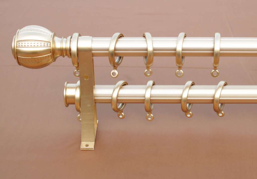 窗帘杆 窗帘轨道 罗马杆r3-02-01 双