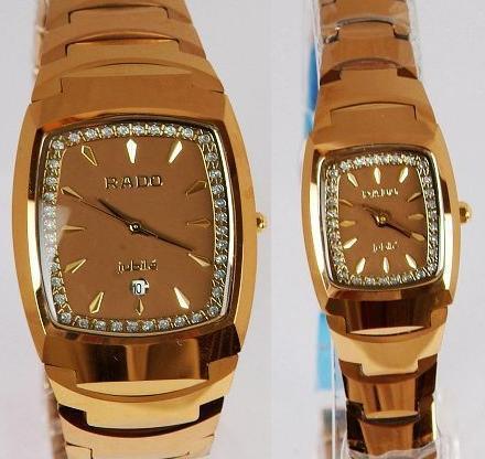 钨钢间金手表情侣表不刮伤不掉色特价腕表