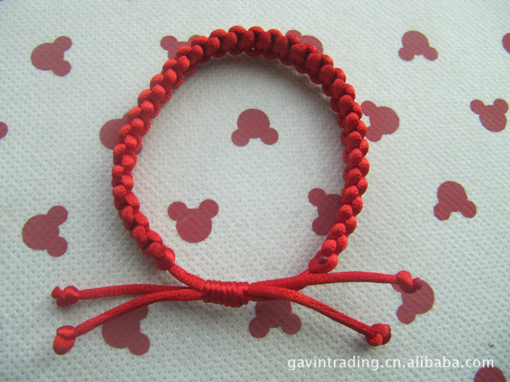 厂家直供纯手工编织手链 5号线精美时尚编织手链 1.80,1.60元/pcs