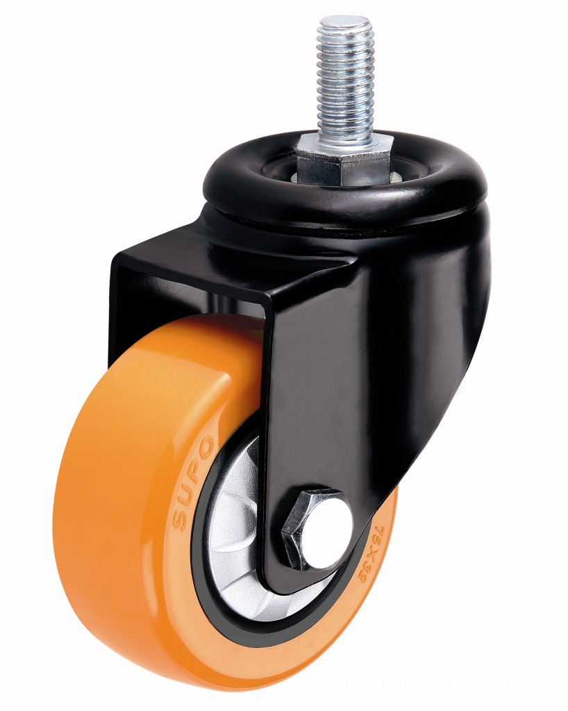 外观:带保护轴承的银漆防尘盖,橙色轮子配金属黑漆支架,更能耐阳光