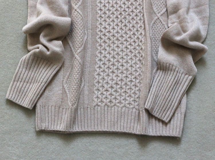 羊绒两股毛衣编织图案图片