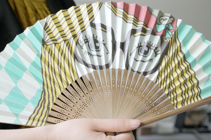 韩国文具批发 仙度瑞拉折扇/日常扇子 4个款 mh12-31