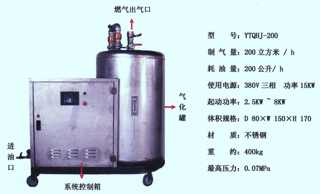 戊烷 碳五 轻烃 &nbsp; &nbsp; 进 油 口:制气油料由此进入气化罐进行